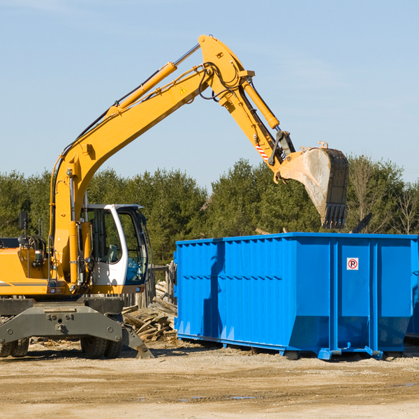 can i choose the location where the residential dumpster will be placed in Bow Valley